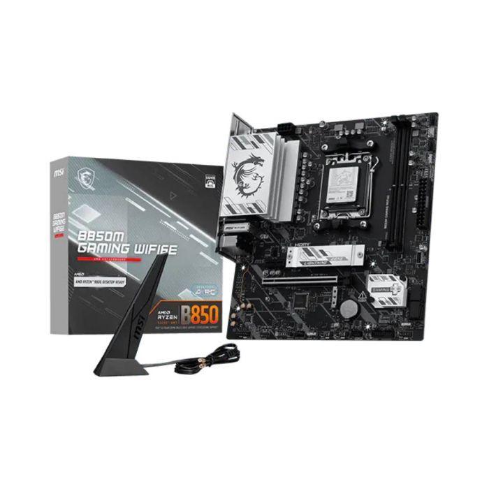 Placa Mãe MSI B850M GAMING WIFI6E AM5 2xDDR5 Chipset AMD B850 mATX
