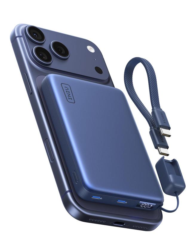 Power Bank INIU 10000mAh Qi2 25W Wireless 45W USB-C
