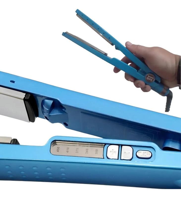 Prancha de Cabelo Chapinha Progressivas 450f Babpliss Stylist Azul Bivolt