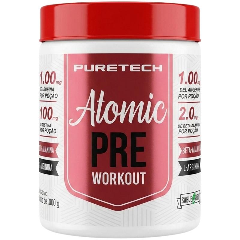 Pré Treino Atomic 300g Puretech - Sabor Maçã Verde
