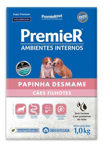 Papinha Desmame Premier Ambientes Internos Cães Filhotes 1 kg