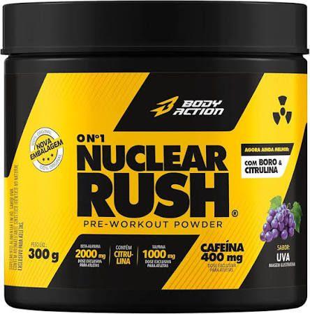 PréTreino Nuclear Rush 300g da Bodyaction Sabor UVA