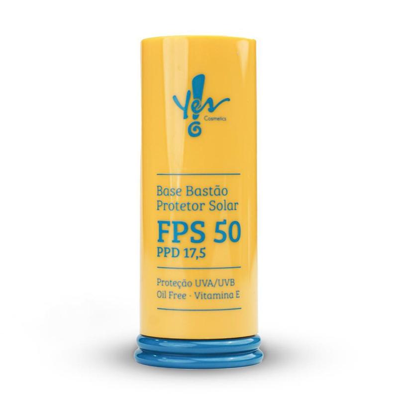 Protetor Solar Base Bastão FPS50 Bege 02, 14 g - Yes! Cosmetics