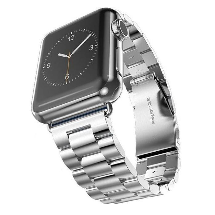 Pulseira Compativel Appele Waatch 42mnm 44mnm Classic Metal Prata