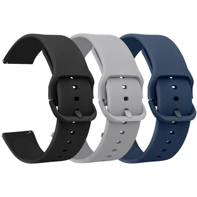 Pulseira de relógio de reposição YILED Silicone 20 mm/22 mm para mulheres e homens