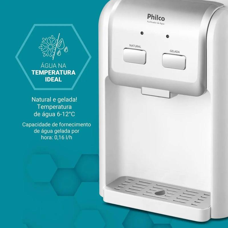 Purificador de Água Philco PPU11B Branco/Cinza Bivolt