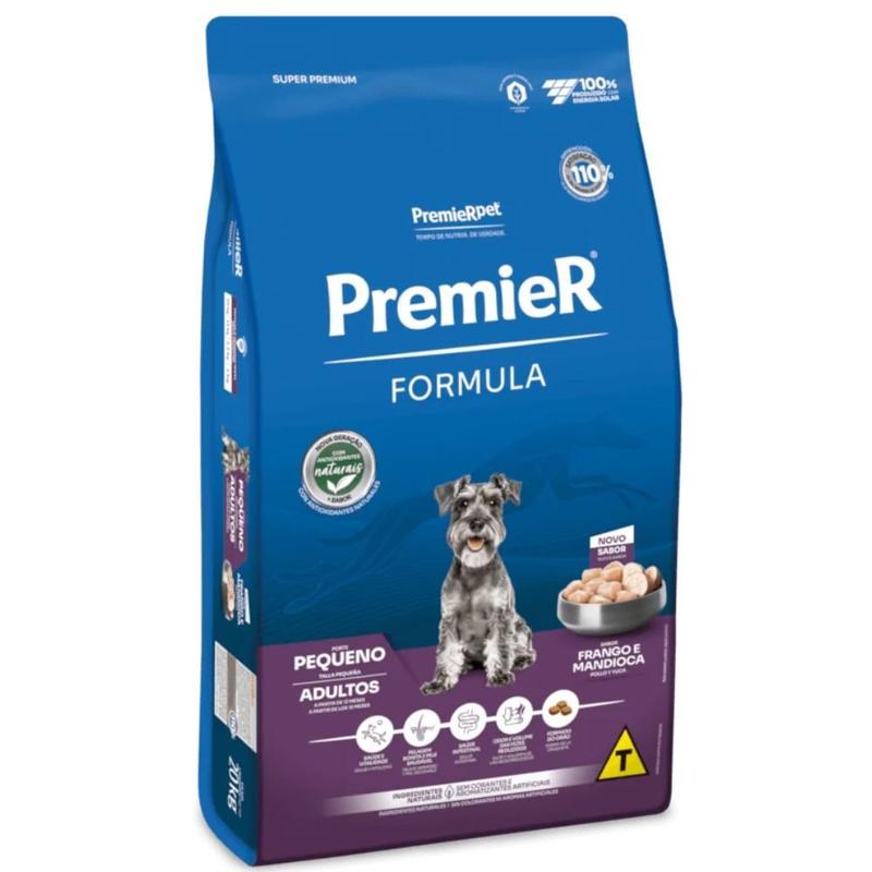 Ração Premier Fórmula Para Cães Adultos de Raças Pequenas Sabor Frango e Mandioca 20 kg