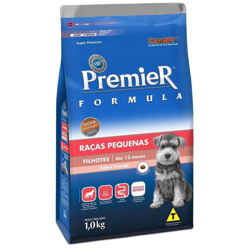 Ração Premier Fórmula Para Cães Filhotes Raças Pequenas Sabor Frango - Pet