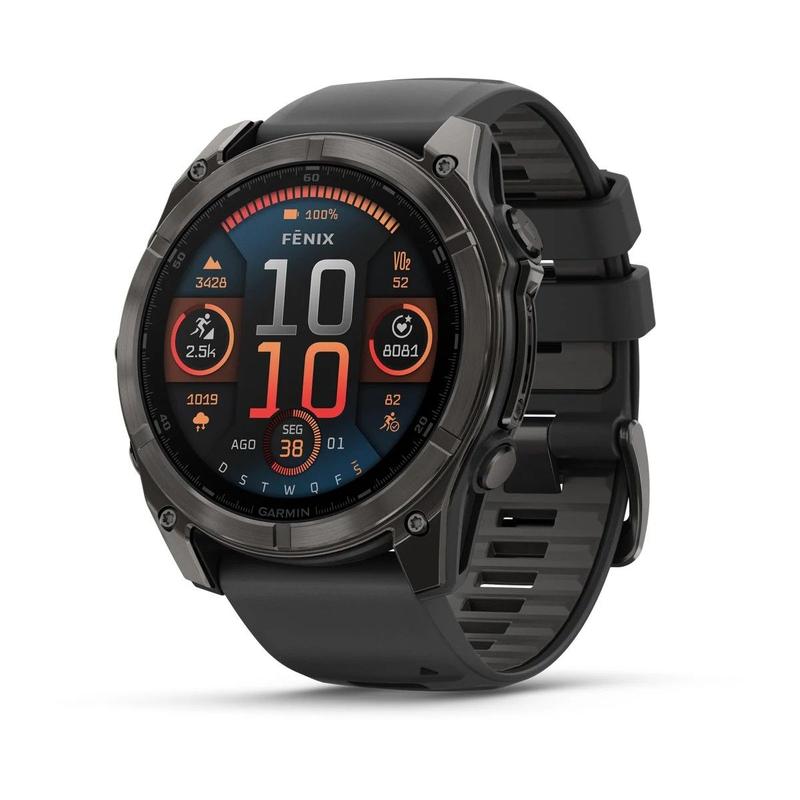 Relógio Smartwatch Garmin Fenix 8 Amoled Sapphire 51mm Preto
