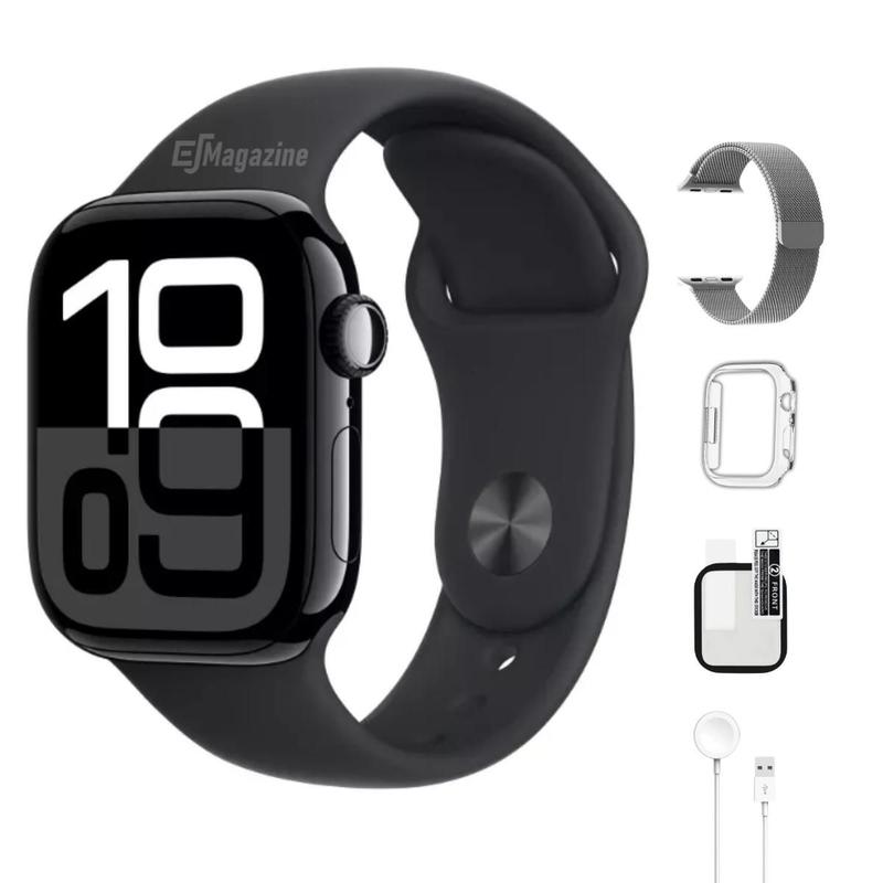 Relógio Smartwatch W10 Mini Pro 42mm Feminino Masculino Tela Amoled Responde Mensagens 1GB Memória