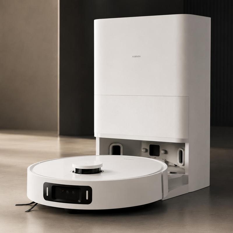 XIAOMI Robot Vacuum 5 Pro - Robô aspirador de pó com função de limpeza - Robô aspirador de pó, radar retrátil inteligente dToF, 20000Pa, câmera frontal HD para visualização em tempo real e comunicação