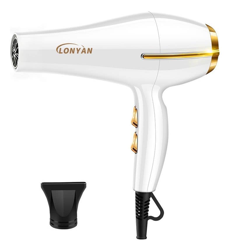 Secador De Cabelo Profissional Íon 1200w Com Concentrador 3 Velocidade Alta Potência Rápido Secage