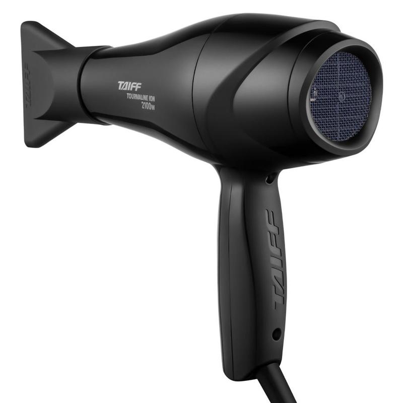 Secador de Cabelos Taiff Tourmaline Íon Cerâmica Motor AC Profissional Preto 2100W 127 V