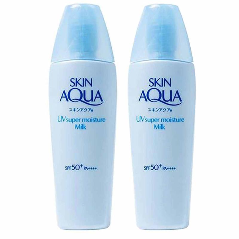 Skin Aqua Protetor Solar Super Moisture Milk FPS50 Kit com 2 Unidades