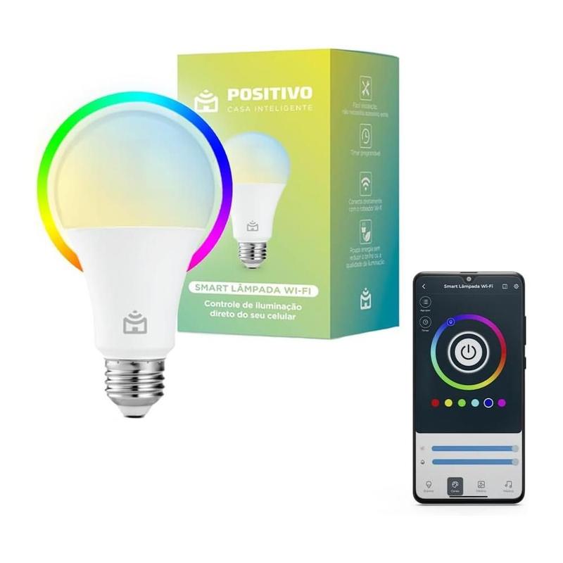 Smart lâmpada Wi-Fi Positivo RGB 9 W, foto 2 do anúncio