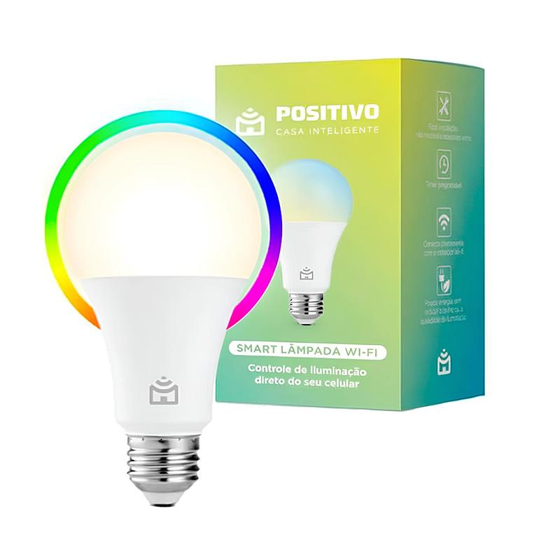 Smart lâmpada Wi-Fi Positivo RGB 9 W, foto 1 do anúncio