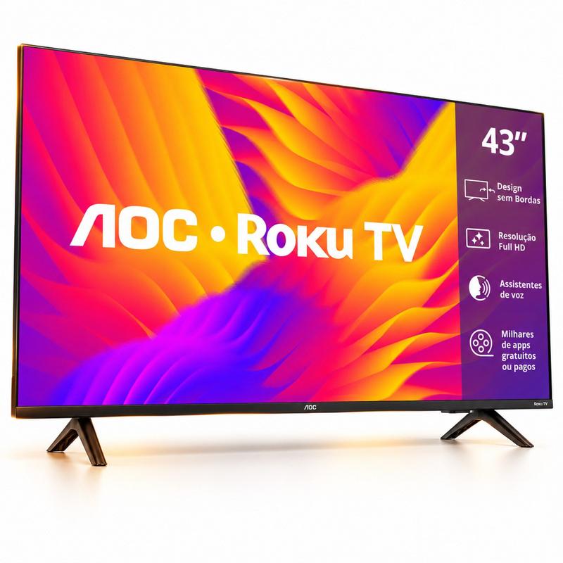 Aoc Smart Tv 43 Fhd Roku Tv 43s5155/78g