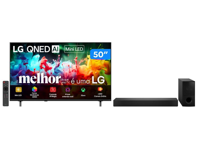 Smart TV 50” LG 4K Ultra HD QNED Mini LED