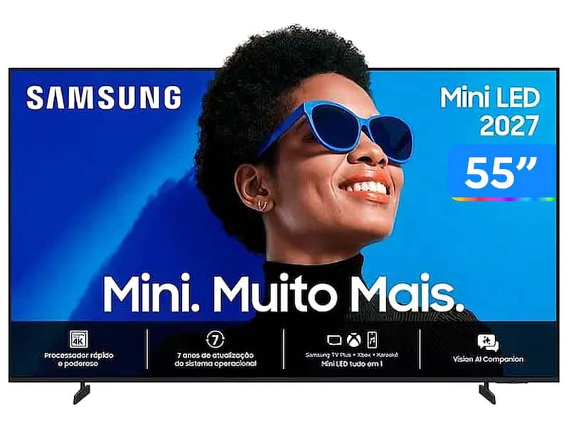 Smart TV Samsung 55 Polegadas 4K Mini LED M75H