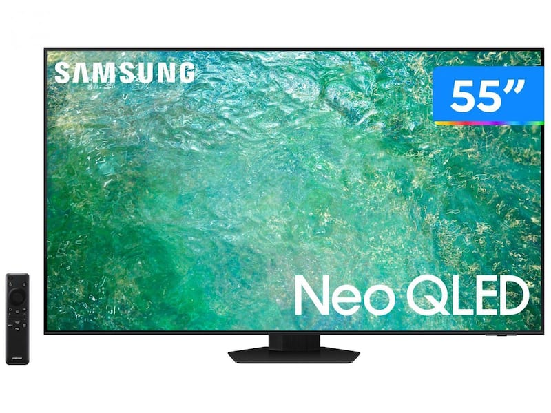 Smart TV 55” Ultra HD 4K Neo QLED Samsung QN55QN85CA 120Hz Wi-Fi Bluetoot