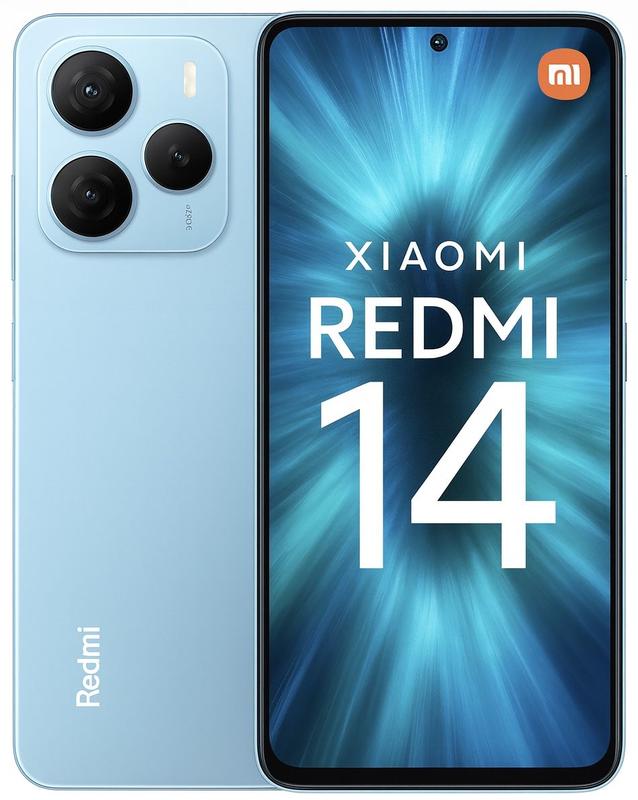 Smartphone Celular Xiaomi Redmi Note 14 4G, 256GB, 8GB RAM, Android 13, Câmera 50MP, Tela 6,6 polegadas 90Hz, Bateria 5000mAh, Dual SIM, AZUL