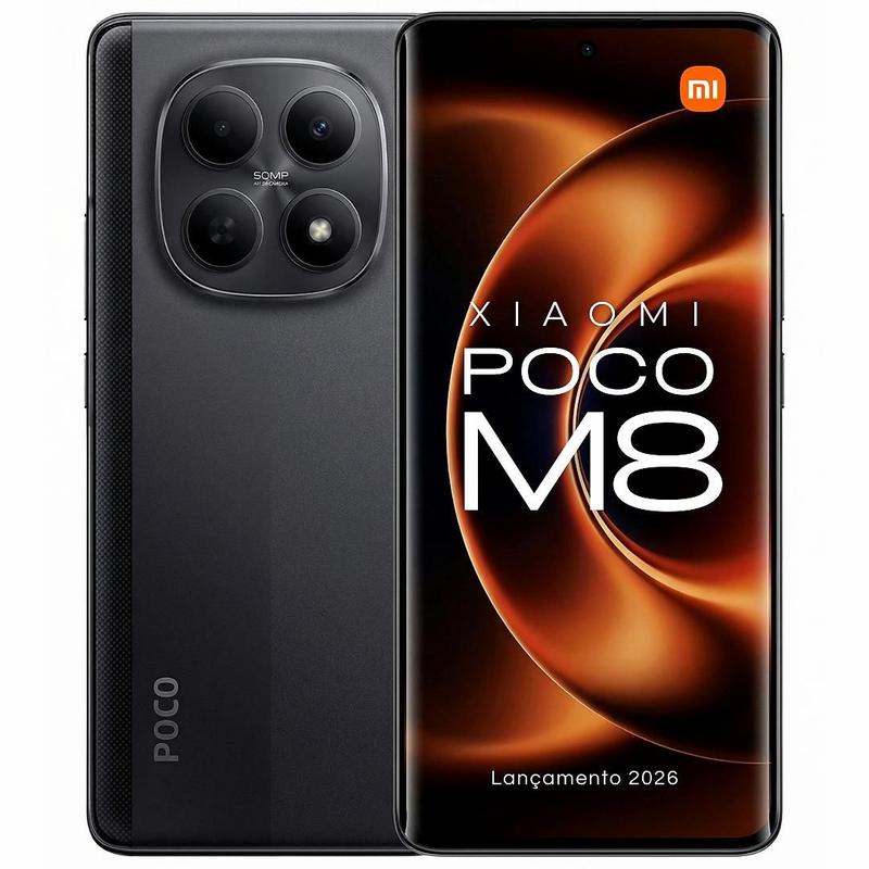 Smartphone POCO M8 512GB 5G Tela Flow AMOLED 120Hz Câmera 50MP Bateria 5520mAh IP66