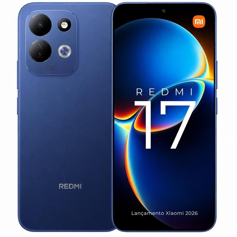 Smartphone Xiaomi Redmi 17 256GB Tela 6,9 Polegadas 120Hz Bateria 7500mAh Carregamento 45W Câmera 50MP