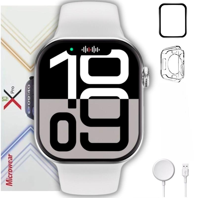 Smartwatch Watch X Mini Branco 38mm A Prova D'gua Séries 10 Tela Amoled Chatgpt Gps Notificações de Redes Social