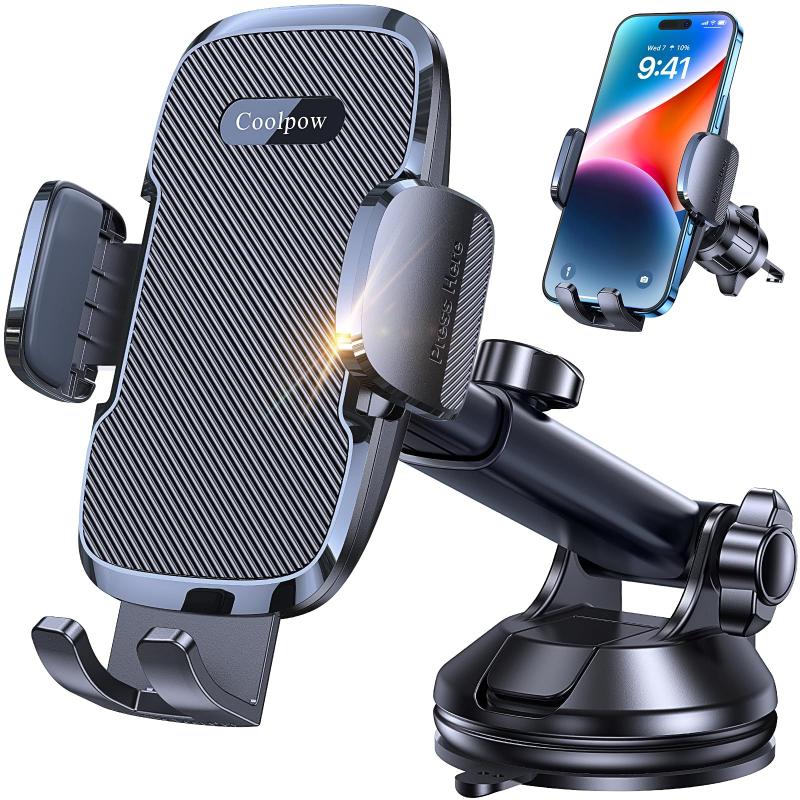 Soporte para celular de coche Coolpow 3 en 1 con succión fuerte