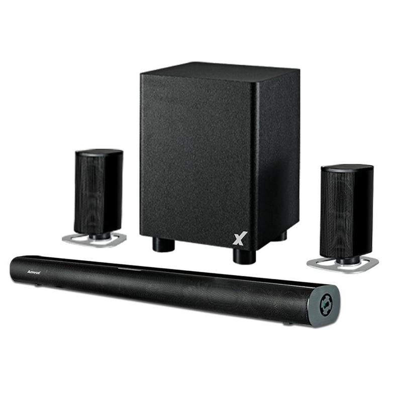 Soundbar Amvox ASB 0201 para TV e Home 200W Bluetooth Preto Bivolt