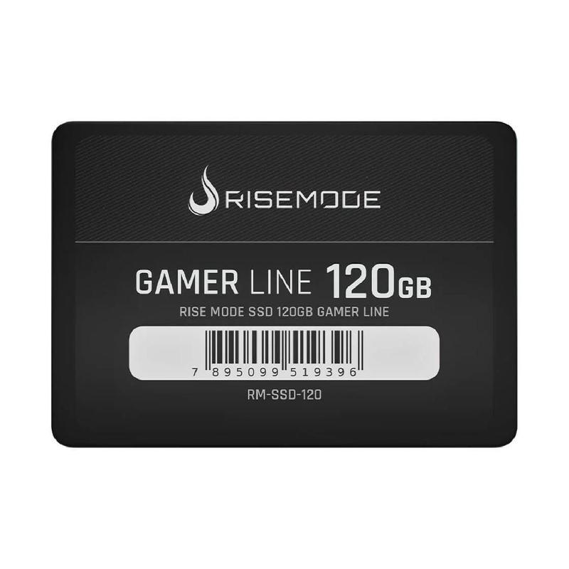 SSD 120GB Rise Mode Gamer Line - SATA - Leitura 530MB/s - Gravação 520MB/s - RM-SSD-120
