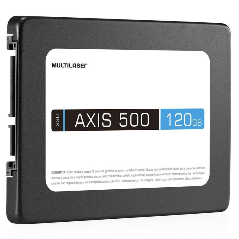 Ssd Axis 500Mbs 2.5 Pol Sata3 120Gb Para PC Desktop Multilaser