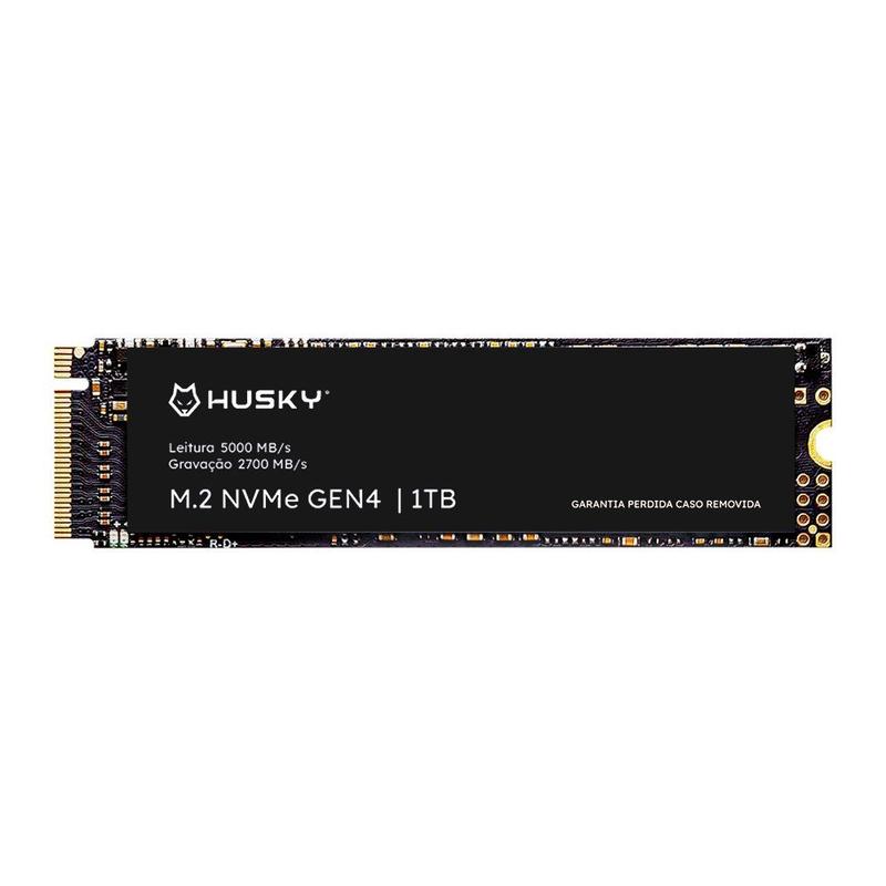 SSD Husky ThunderBoost, 1TB, M.2 2280, PCIe 4.0 x4, NVMe, Leitura: 5000 MB/s, Gravação: 2700 MB/s - HSSD1000GEN4