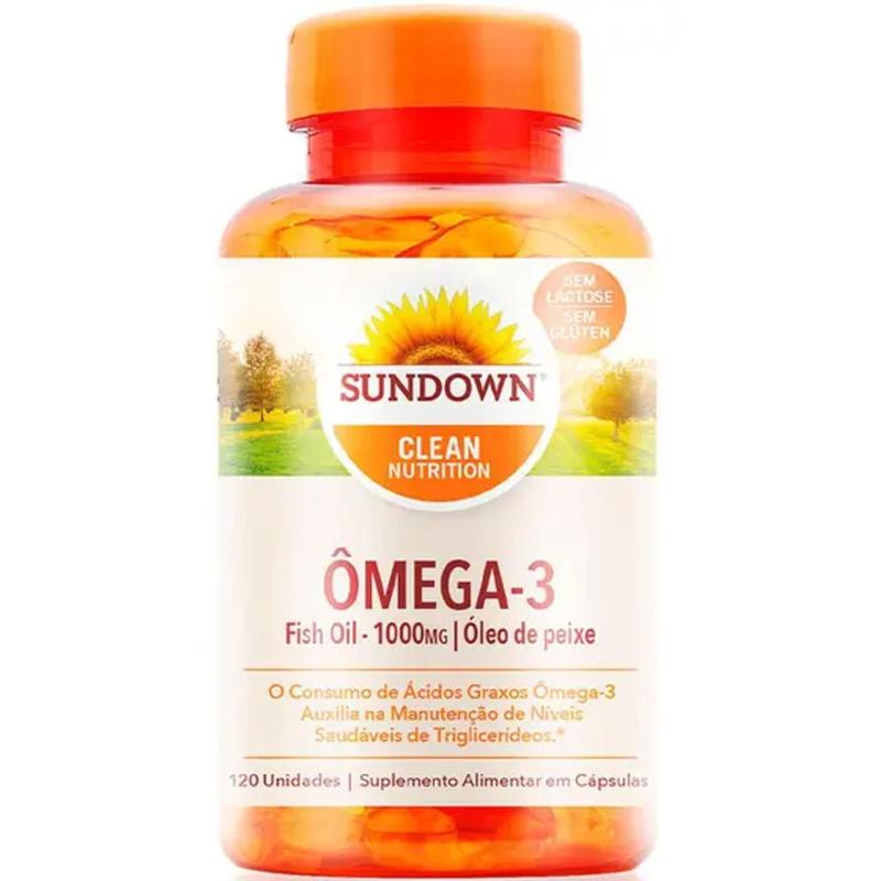 Sundown Ômega 3 Fish Oil 1000mg - 120 Cápsulas