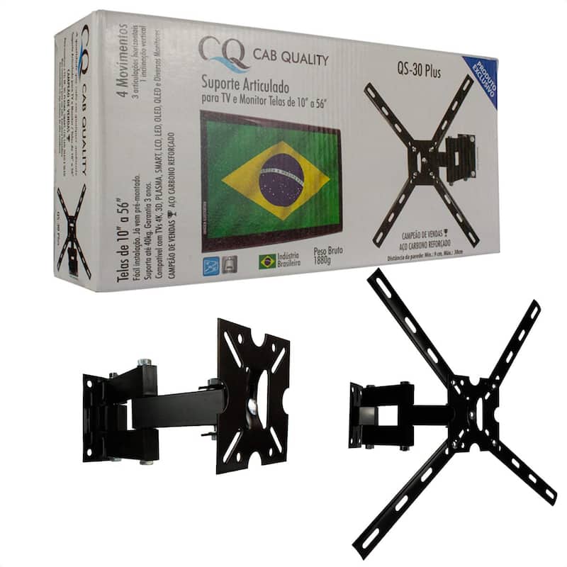Suporte Articulado com 4 movimentos para Smart TV 55" Samsung Crystal 4K TU8000