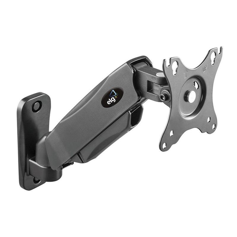 Suporte Ergonômico Multiarticulado de Parede com Pistão a Gás para Monitores de 17" a 34" - ELG F410
