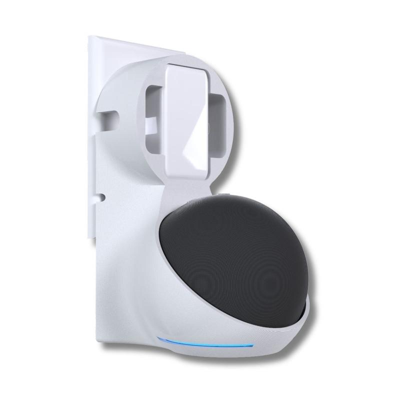 Suporte Stand de Parede para Tomada Compatível com Alexa Echo Dot 4 e 5ª Geração