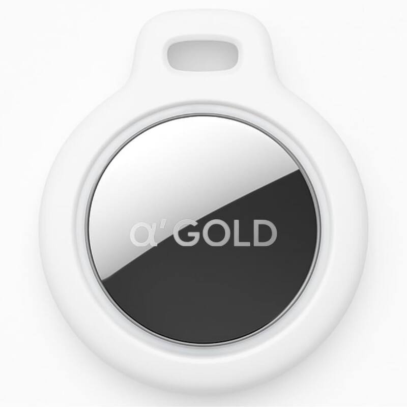 Tag Rastreador GPS Compatível com Iphone iOS (App Buscar) com Alarme Localizador Sonoro Air Bateria Duradoura, Localiza