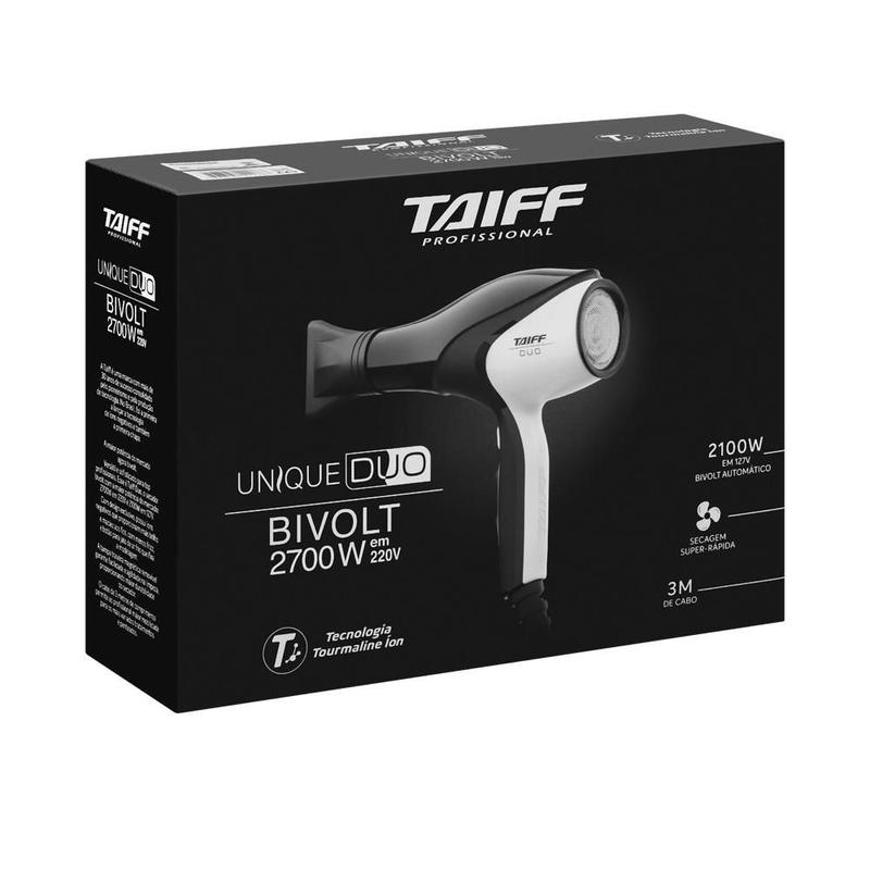Taiff secador unique duo 2700w bivolt