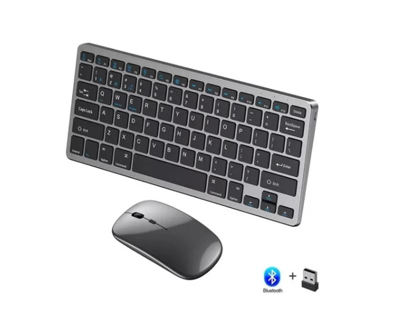 Teclado Bluetooth + Mouse Bluetooth Recarregável Para Mini Pc Dell OptiPlex 7000