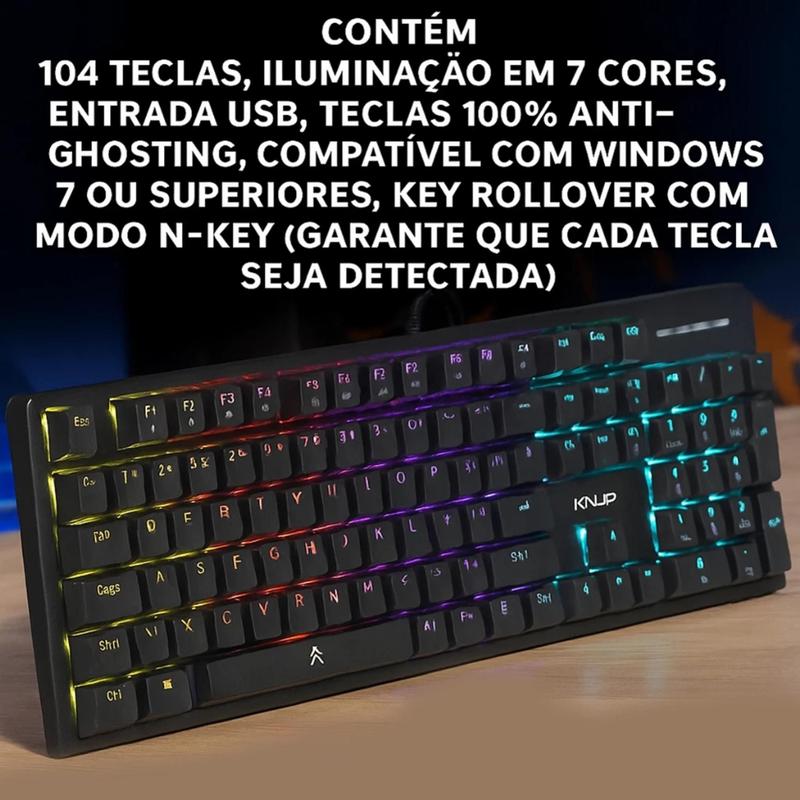Teclado gamer mecanico kp-te114