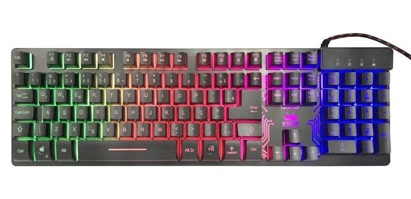 Teclado Gamer Semi Mecânico Rgb Anti Ghosting - KP- TM009