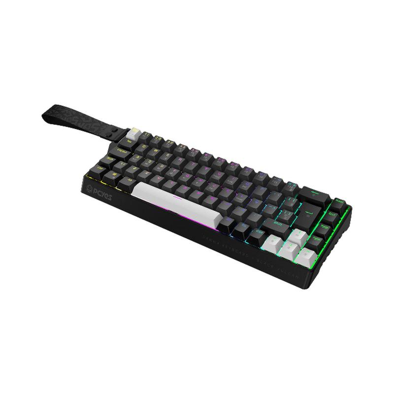 Teclado Magnetico Pcyes Gamma Black Vulcan 8000HZ USB Rapid Trigger 0,01MM LED RGB Pmgmbv PCYES