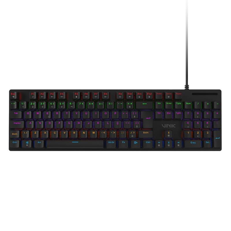 Teclado Mecânico 100% Vinik Anihi FULL - SWITCH Blue - LED Rainbow ANIHI100BL