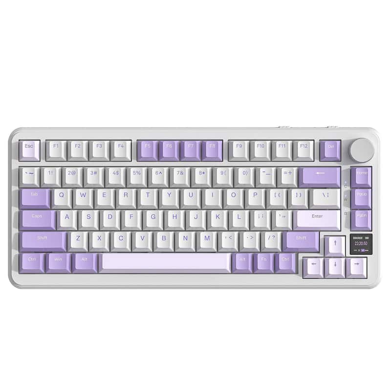 Teclado mecânico ATTACK SHARK X85Pro 75% com tela e botão