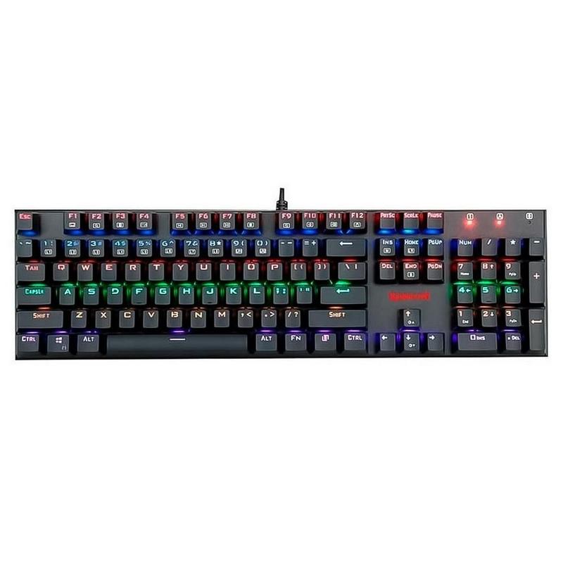 Teclado Mecânico Gamer Rudra com fio USB K565R-2 Switch Outemu Blue c/ LED RGB Redragon