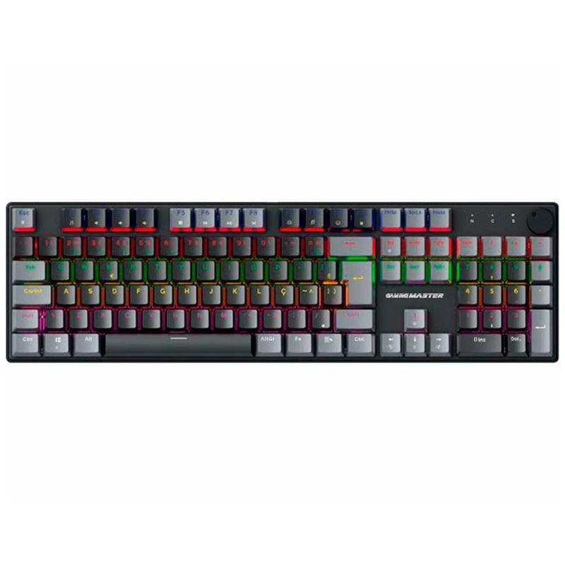 Teclado Mecânico K-Mex KHY628 Iluminação Rainbow Switch Blue