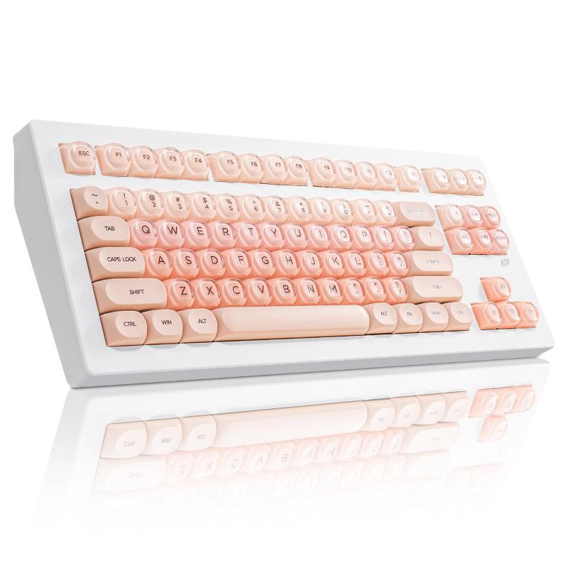 Teclado Mecânico ZORNHER CG870 80% Sem Fio Rosa RGB