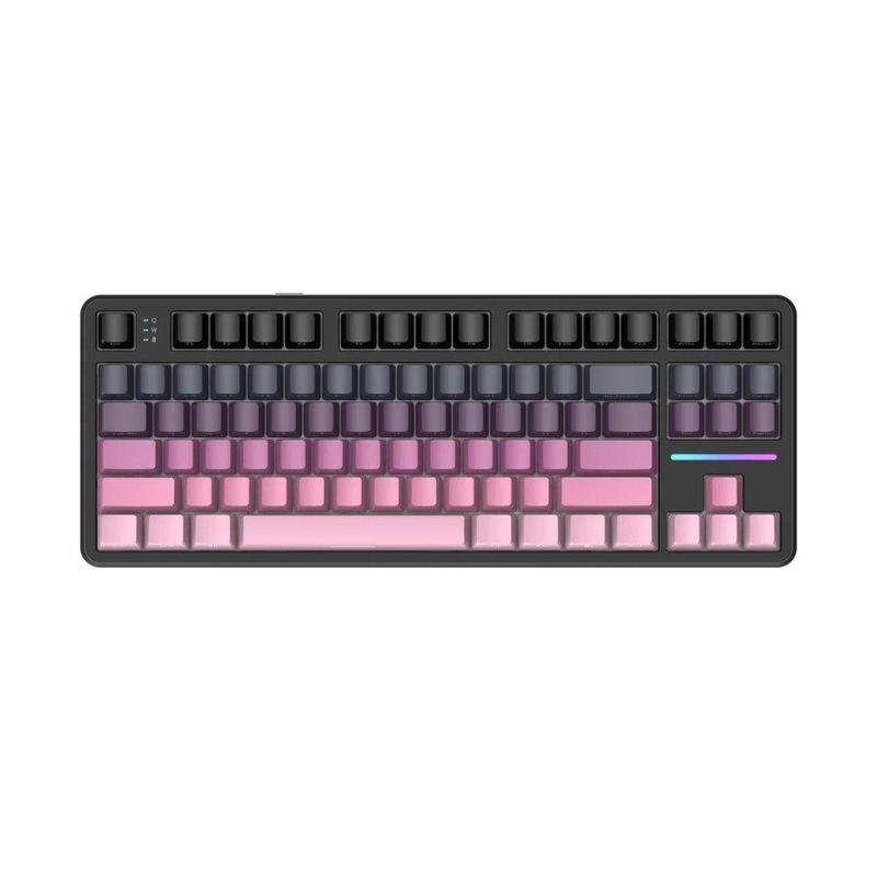 Teclado Sem Fio Mecânico Gamer Attack Shark X87, RGB, Tri-Mode Wireless Bluetooth USB-C, Blackberry - X87
