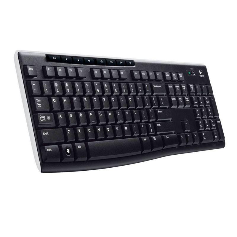 Teclado sem Fio Multimidia K270 Logitech com Unifying